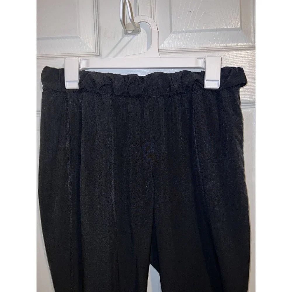 Z BY ZELLA Black Lightweight Cropped Elastic Waist Jogger Pants M
